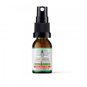 Full Spectrum Cold-Pressed 4% CBD Oil SPRAY - BLACKCURRANT Flavour - 10ml