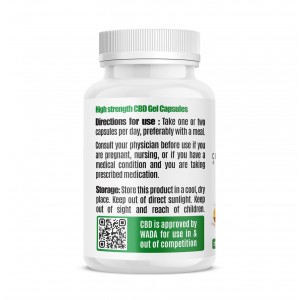Broad Spectrum CBD Gel capsules - 25mg EACH - Tub of 30