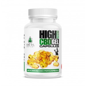 Broad Spectrum CBD Gel capsules - 25mg EACH - Tub of 30